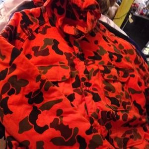 #Belly orange camo parka by Woolrich